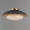 Maxim Lighting Primrose 1-Light Flush Mount, Dark Grey/Gold Leaf 18059DGGL - alternate 3
